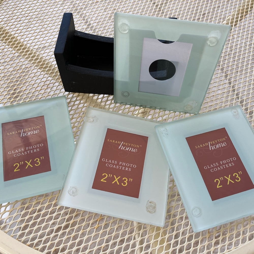 Like New, never been used Photo Coasters